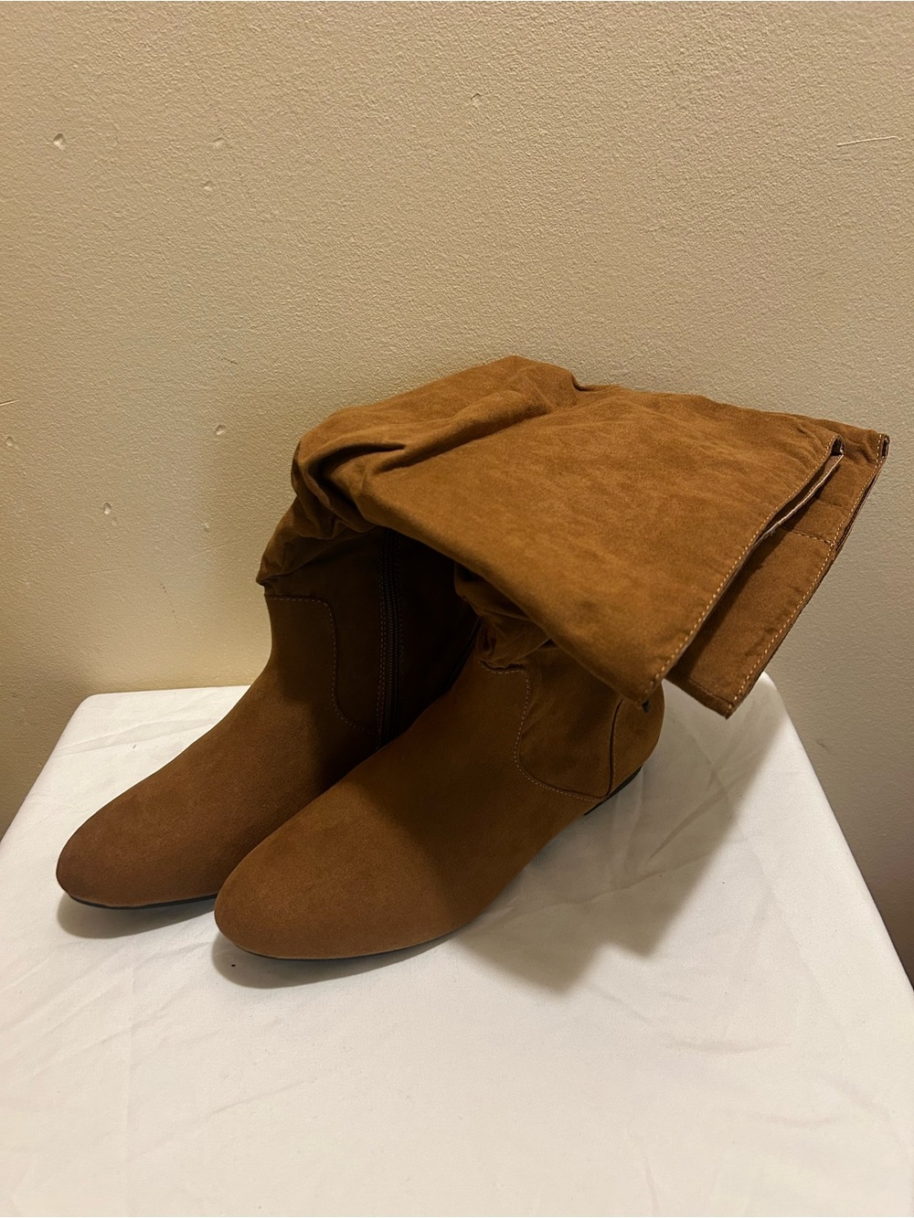Kohl's Women's Over-the-Knee Fold-Over Boots - Chestnut Brown